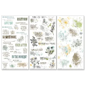 49 and Market - Krafty Garden - 6x12 "Essentials" Rub-ons