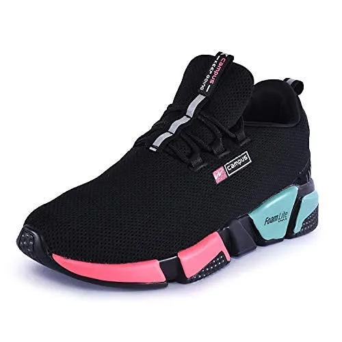 Campus Women's Alexa Blk/Rani Running Sport Shoe-7 UK (40 EU) (5G-663)