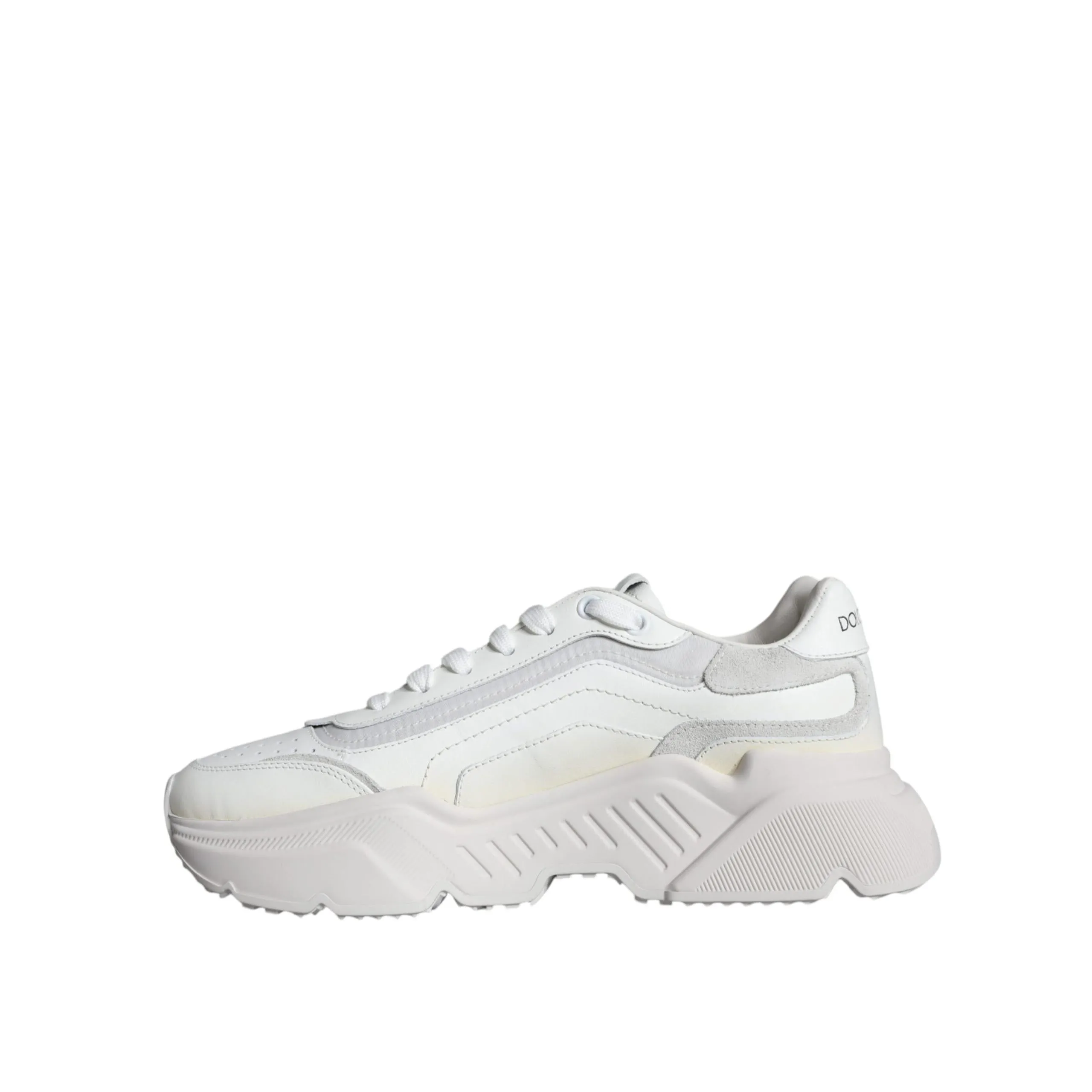 Dolce & Gabbana White DAYMASTER Calf Leather Sneakers Shoes