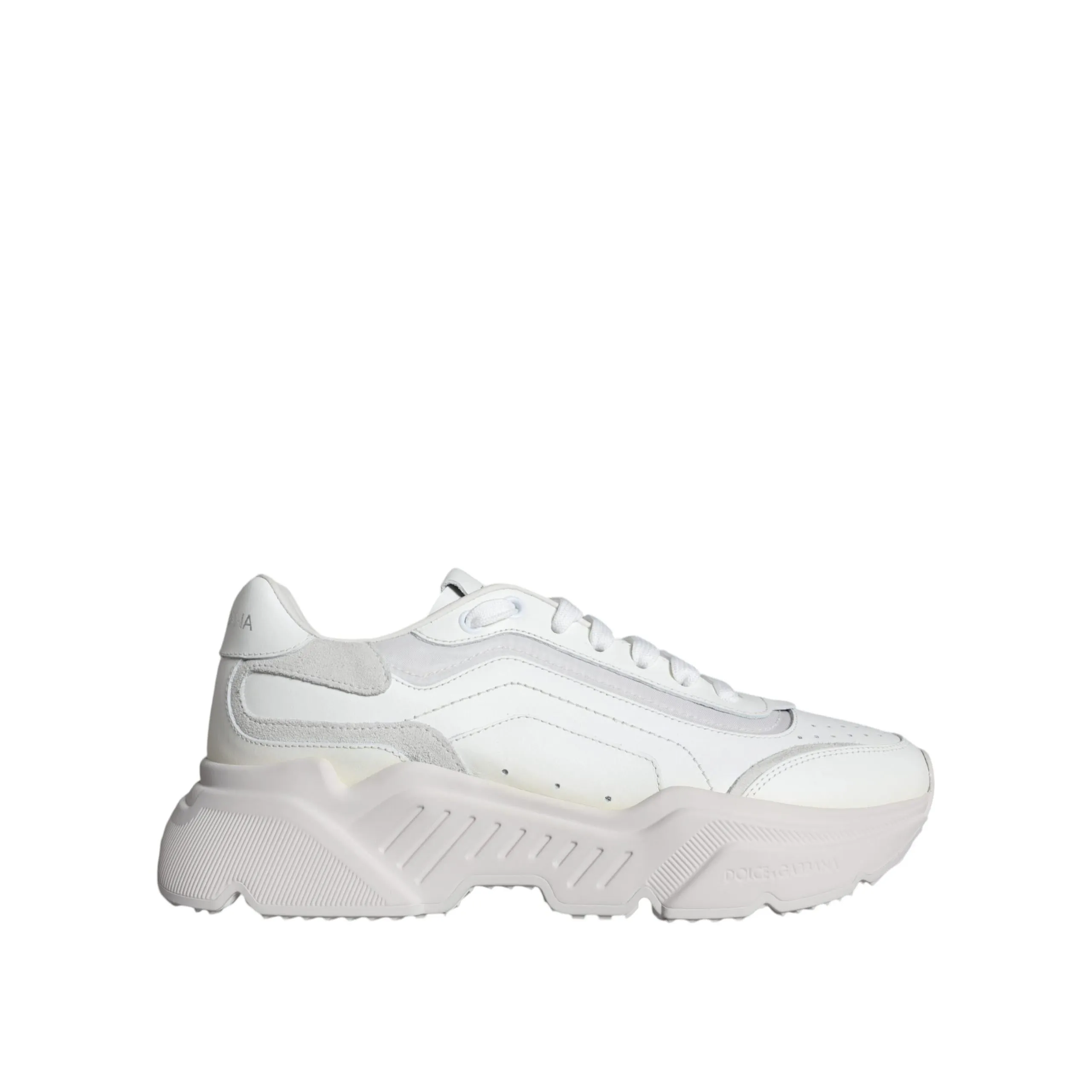 Dolce & Gabbana White DAYMASTER Calf Leather Sneakers Shoes