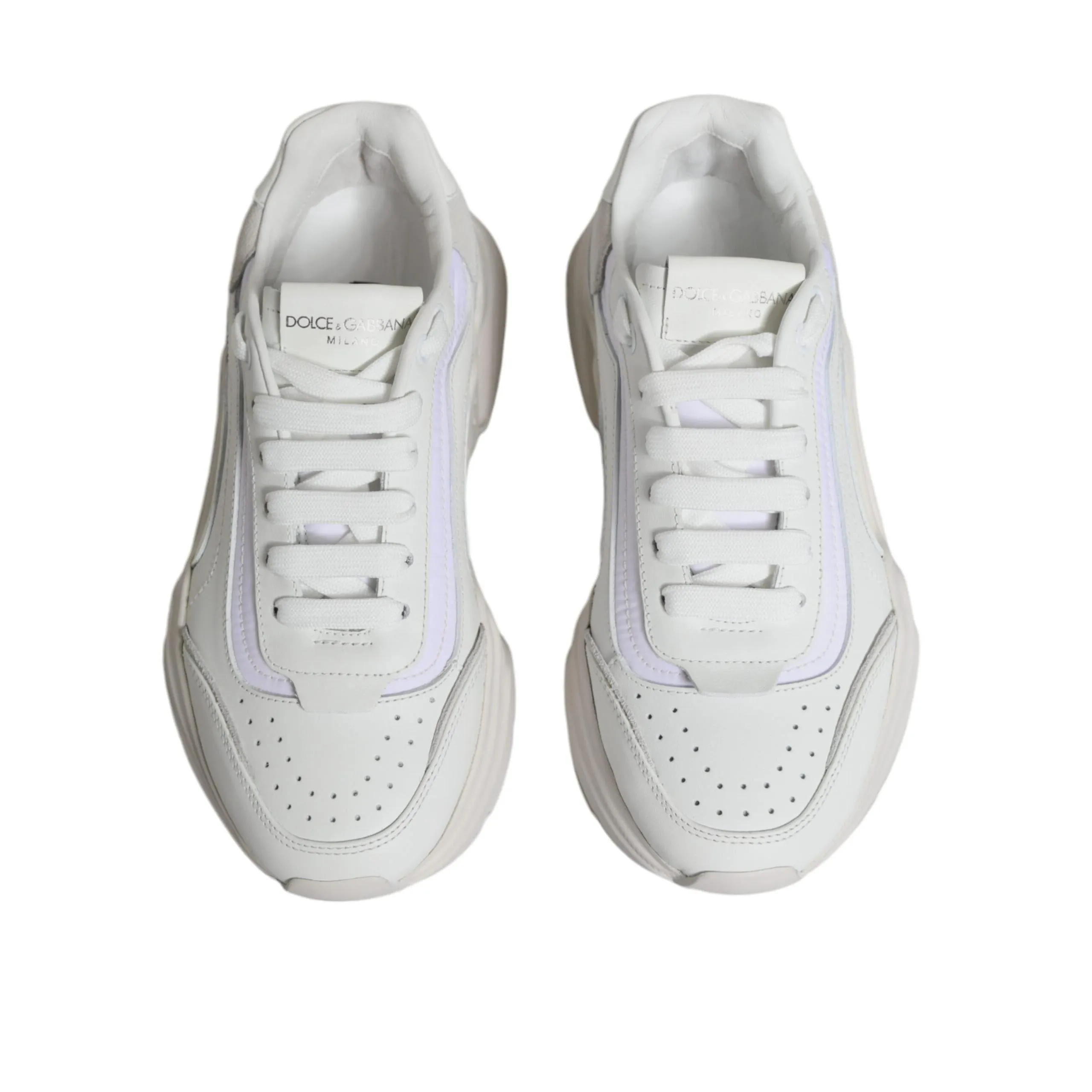 Dolce & Gabbana White Daymaster Low Top Sneakers Shoes