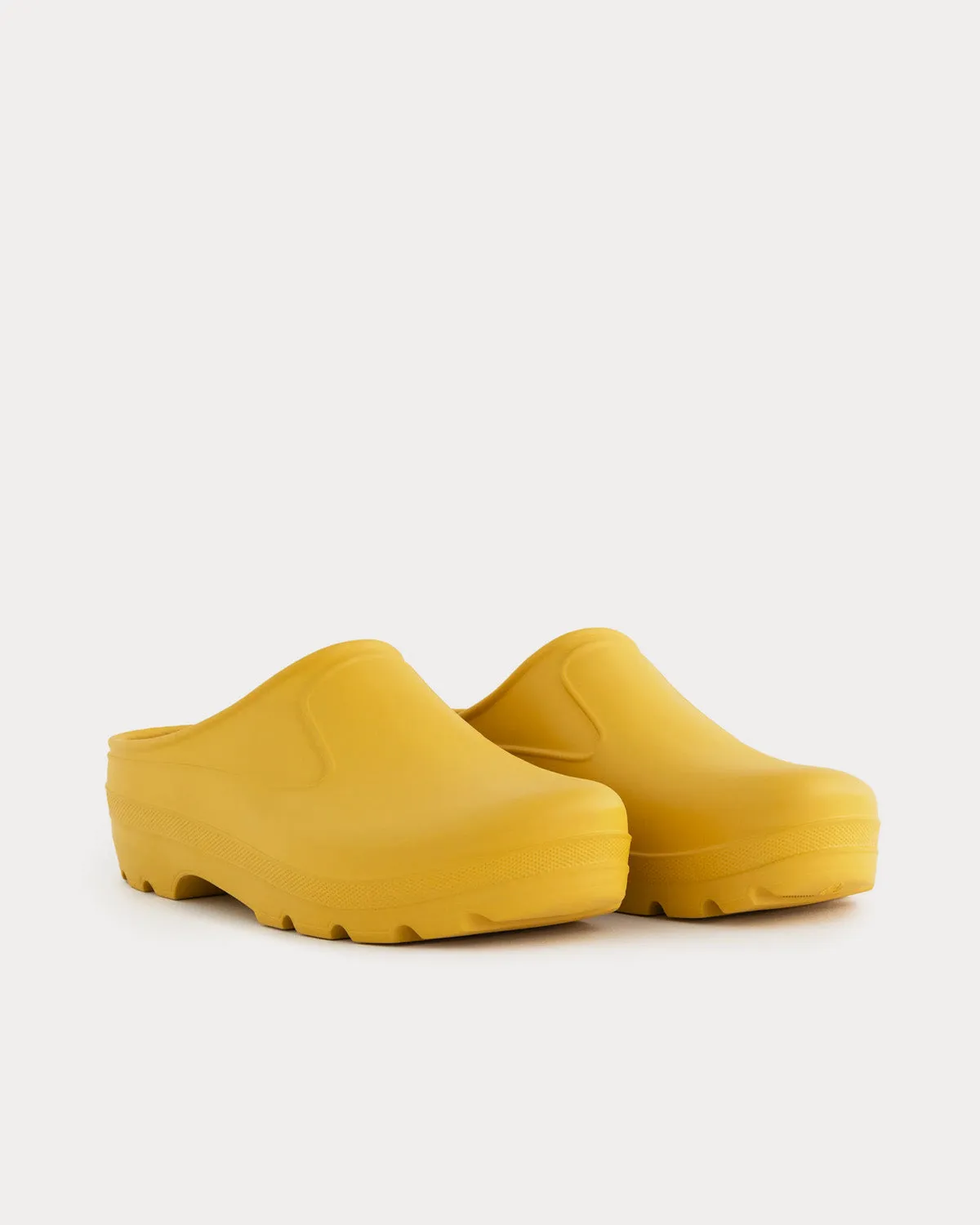 Garden Mule Yellow Slip Ons