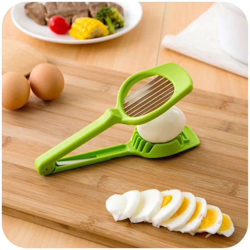 Handy Multifunctional Eco-Friendly Plastic Egg Slicer