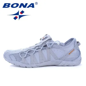 Men Running Shoes Lace Up Athletic
